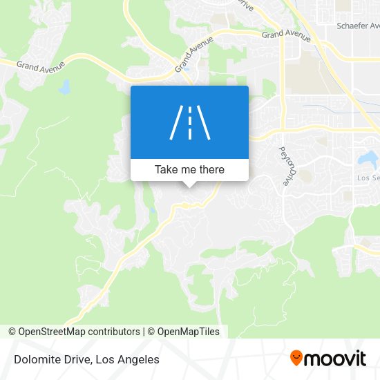 Mapa de Dolomite Drive