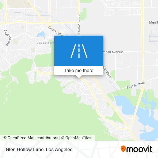 Glen Hollow Lane map