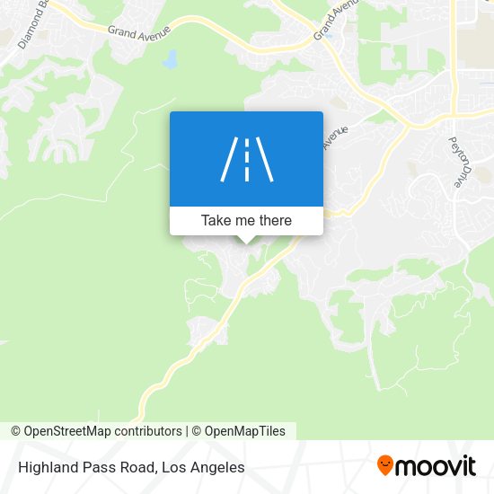 Highland Pass Road map
