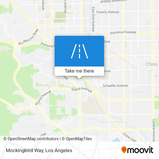 Mockingbird Way map
