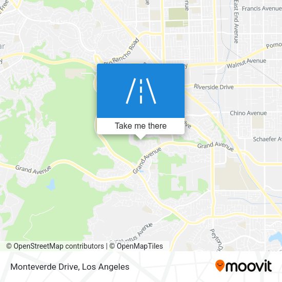 Monteverde Drive map