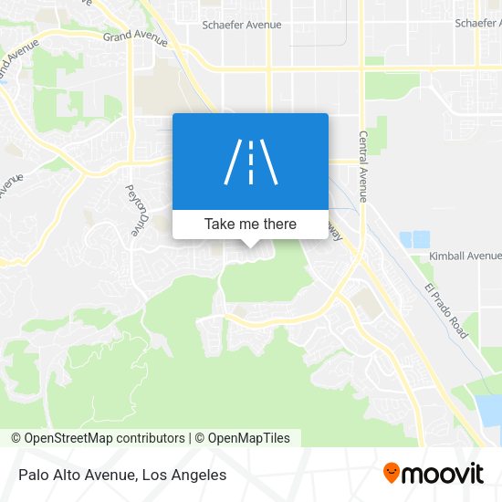 Mapa de Palo Alto Avenue