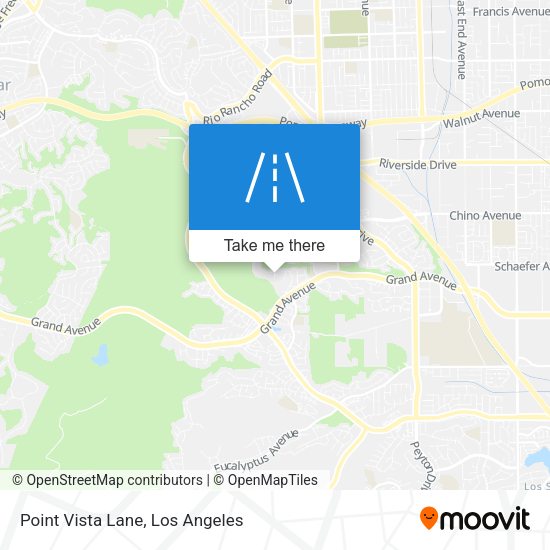 Point Vista Lane map