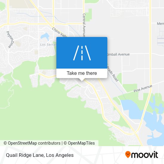 Quail Ridge Lane map