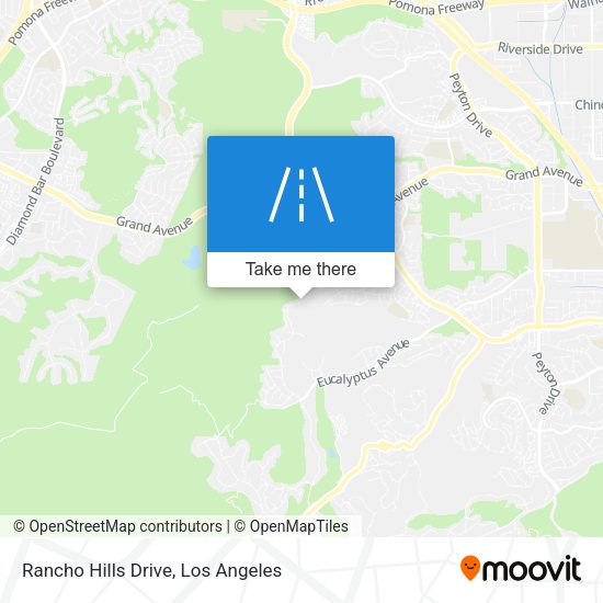 Rancho Hills Drive map