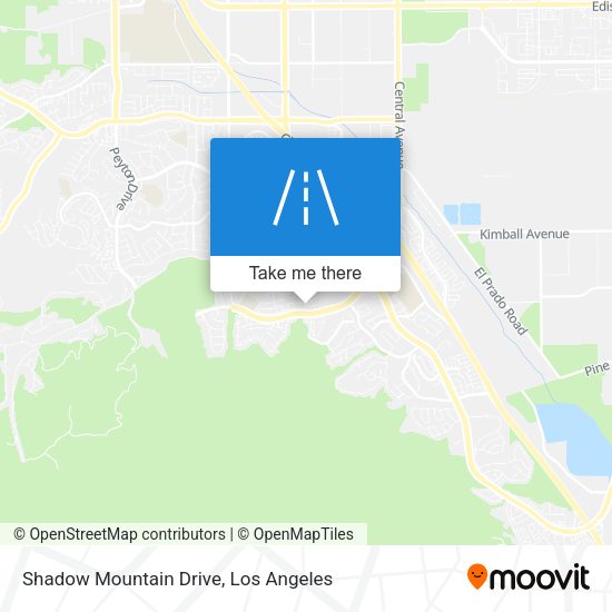 Shadow Mountain Drive map