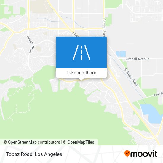 Mapa de Topaz Road