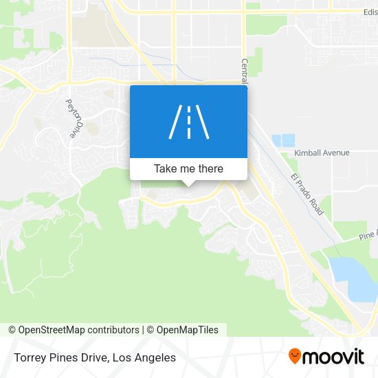Torrey Pines Drive map