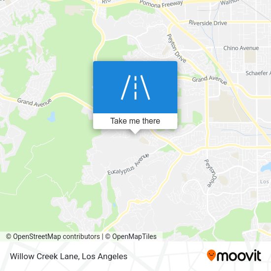 Willow Creek Lane map