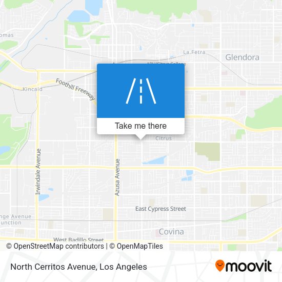 North Cerritos Avenue map