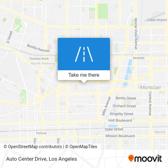 Auto Center Drive map