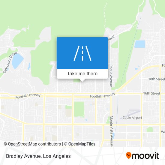 Mapa de Bradley Avenue