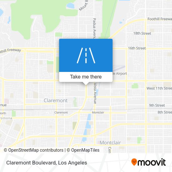 Mapa de Claremont Boulevard