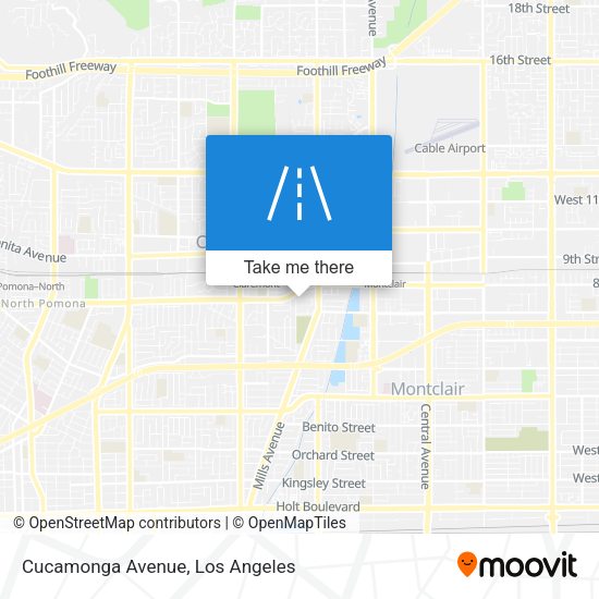 Mapa de Cucamonga Avenue
