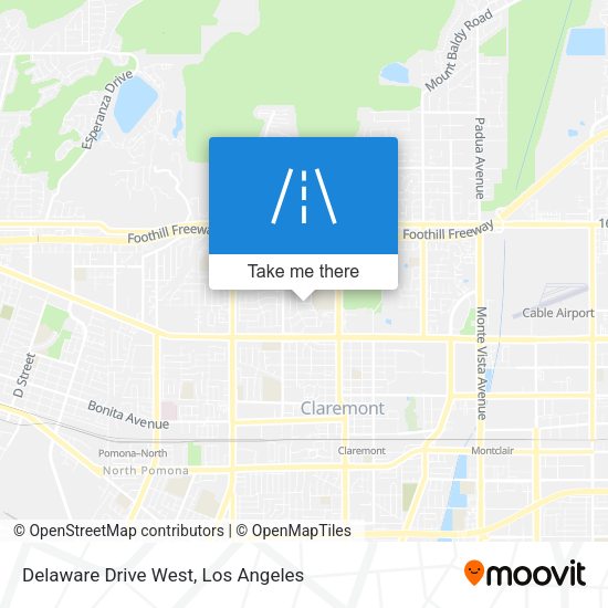 Delaware Drive West map
