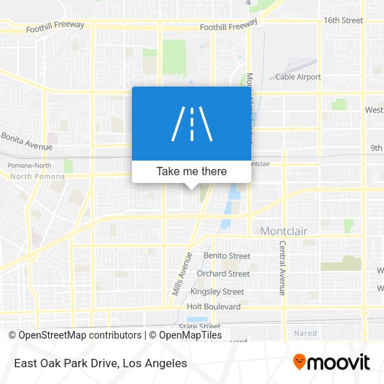 Mapa de East Oak Park Drive