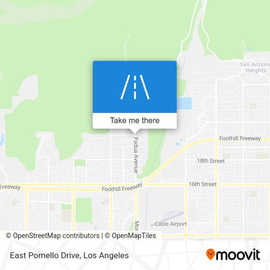 Mapa de East Pomello Drive