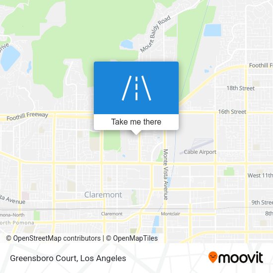 Mapa de Greensboro Court
