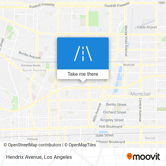 Mapa de Hendrix Avenue