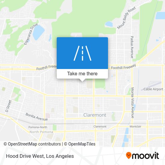 Hood Drive West map