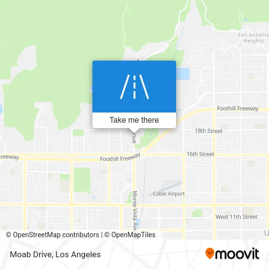 Moab Drive map