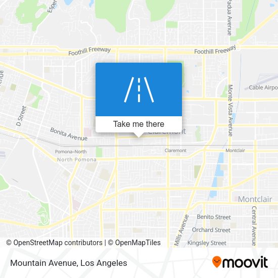 Mountain Avenue map