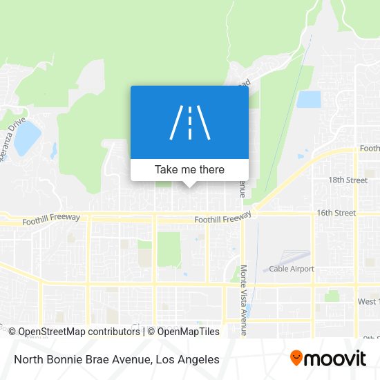 Mapa de North Bonnie Brae Avenue