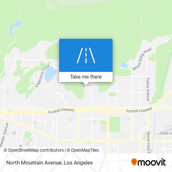 North Mountain Avenue map