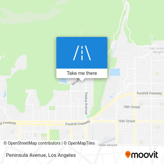 Peninsula Avenue map