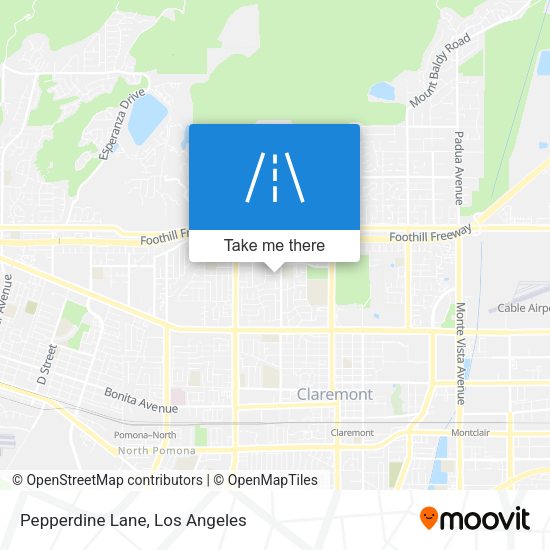 Mapa de Pepperdine Lane