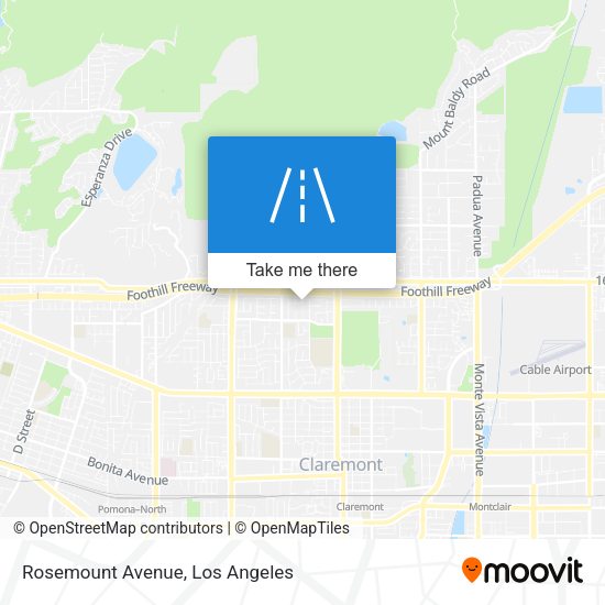 Rosemount Avenue map