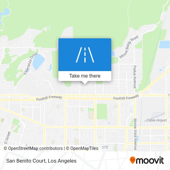 San Benito Court map