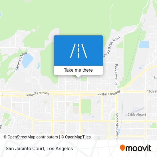 Mapa de San Jacinto Court
