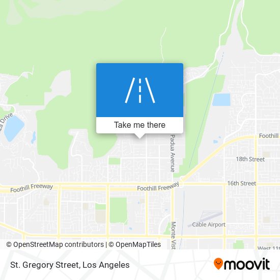 St. Gregory Street map