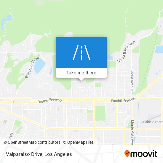 Mapa de Valparaiso Drive
