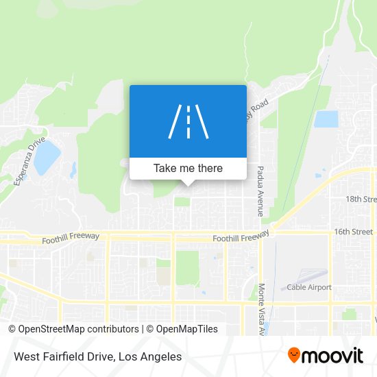 West Fairfield Drive map