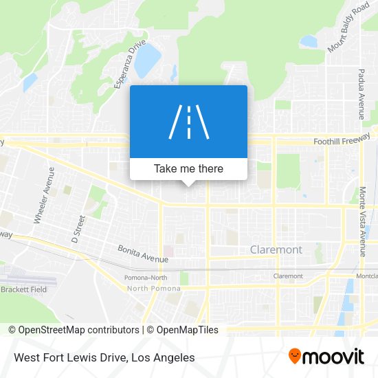 Mapa de West Fort Lewis Drive