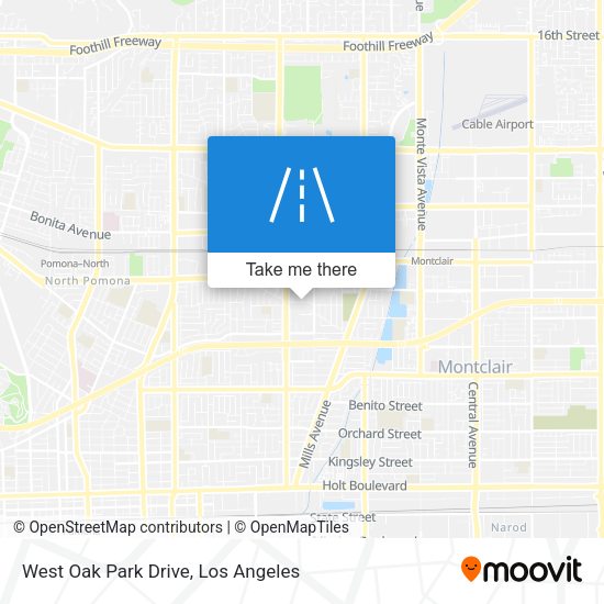 West Oak Park Drive map