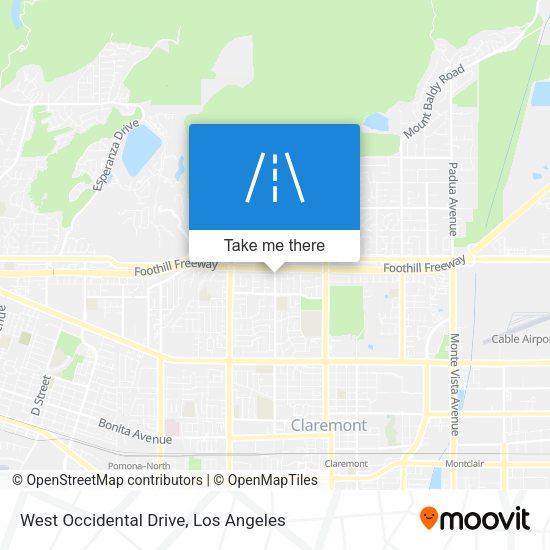 West Occidental Drive map