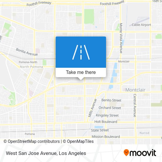 Mapa de West San Jose Avenue