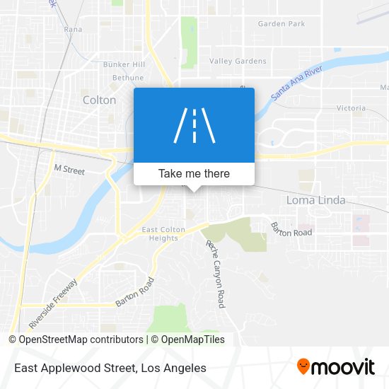 East Applewood Street map