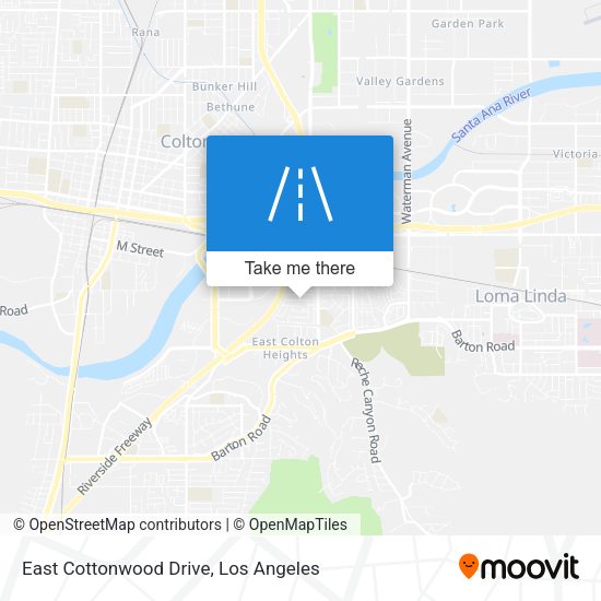 East Cottonwood Drive map