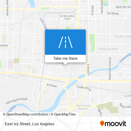 East Ivy Street map
