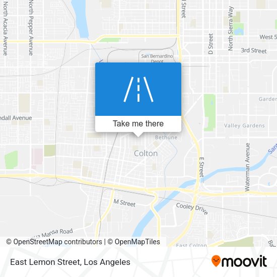 East Lemon Street map