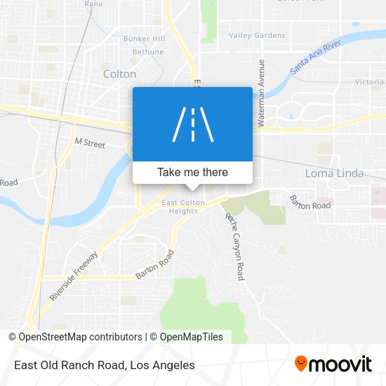 Mapa de East Old Ranch Road