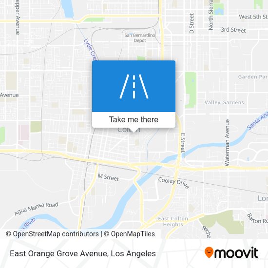 East Orange Grove Avenue map