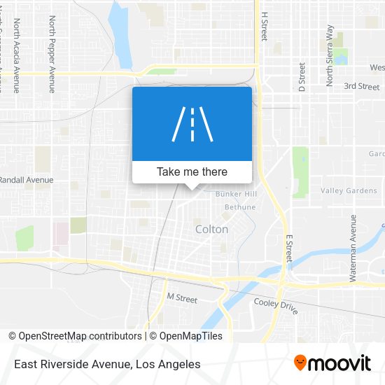 Mapa de East Riverside Avenue