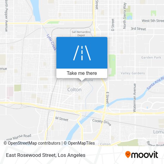 East Rosewood Street map