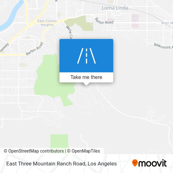 Mapa de East Three Mountain Ranch Road