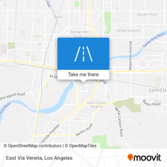 East Via Veneta map
